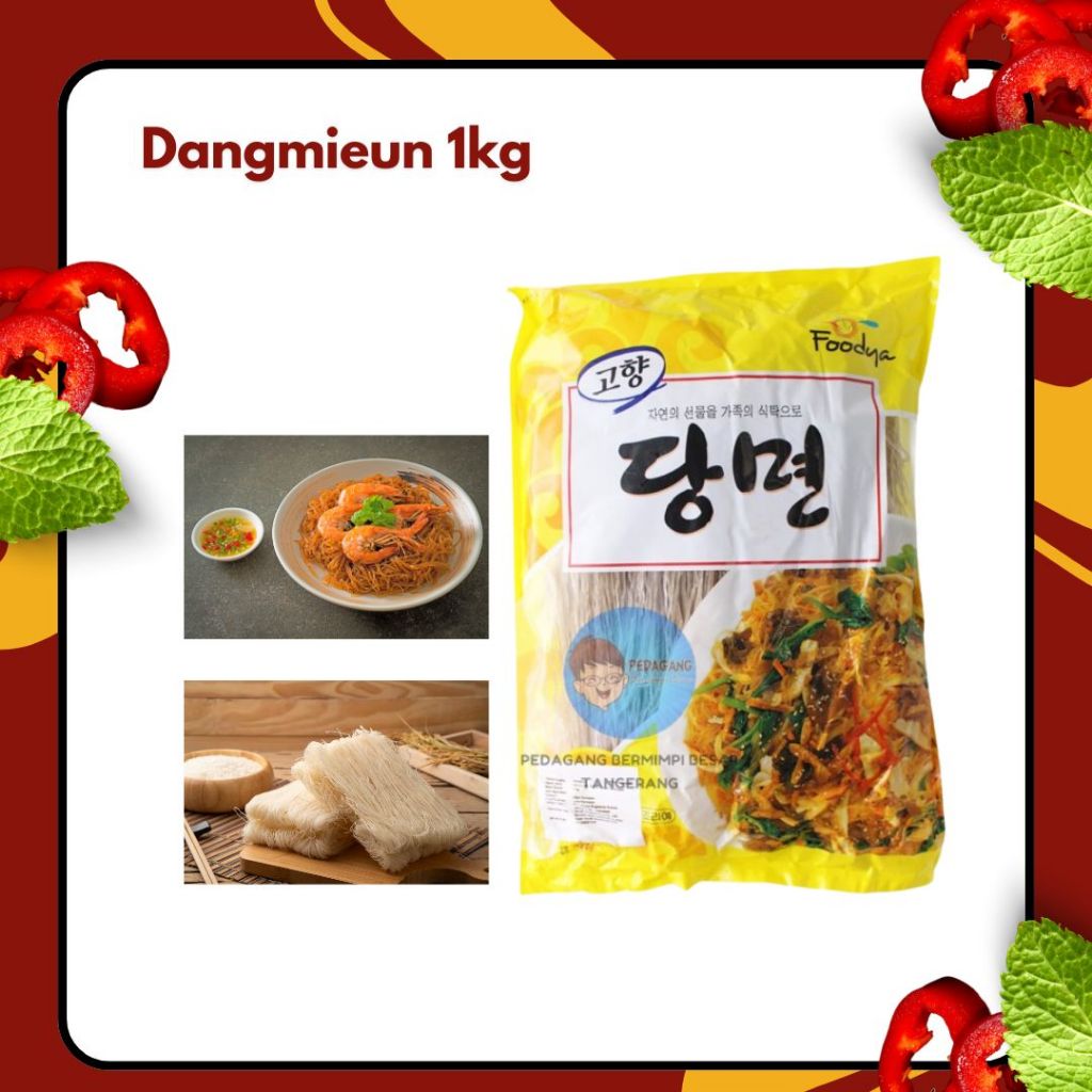 

DANGMYEON Korean Vermicelli 1Kg Mie Japchae / Sohun Soun Bihun Korea