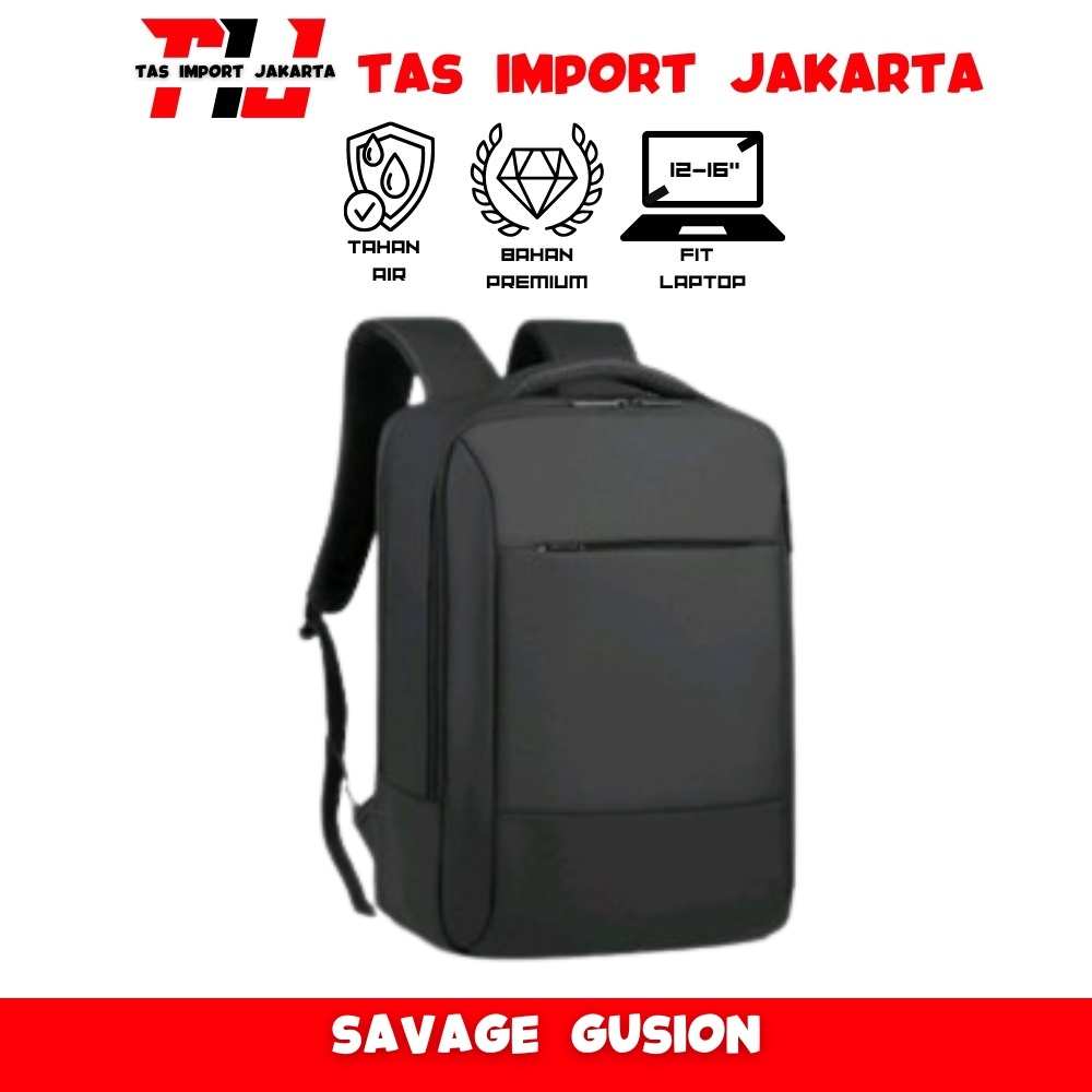SAVAGE GUSION Ransel Backpack Laptop Anti Tahan Air Jumbo Travel Bag Dapat Diperluas