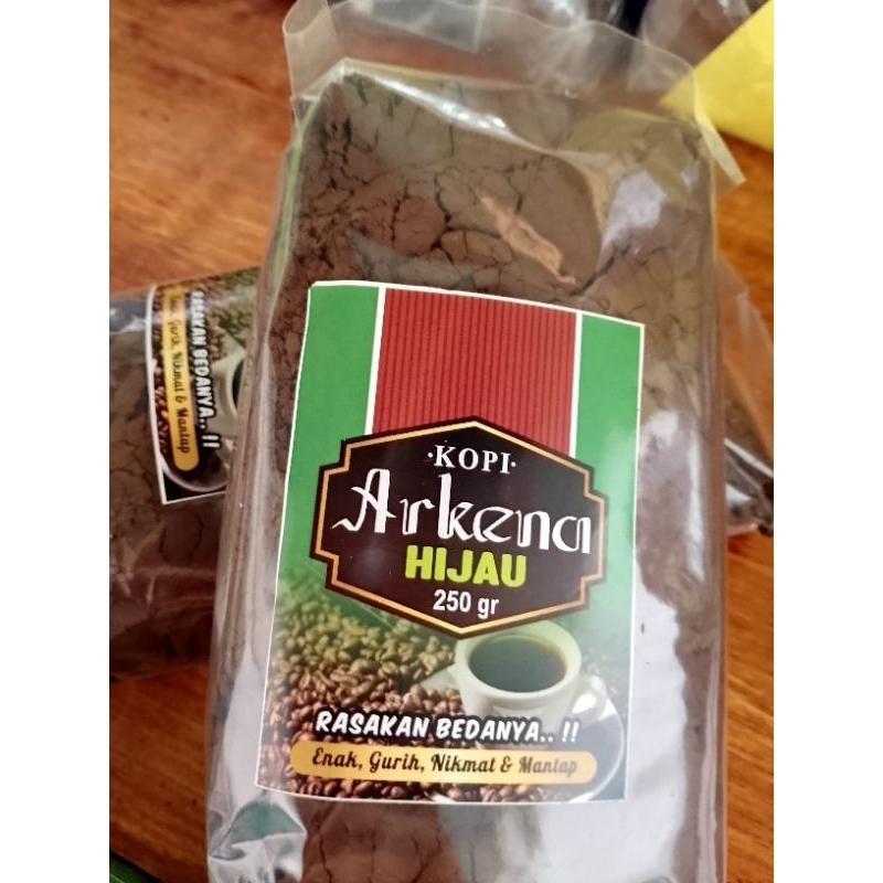 

KOPI BUBUK ARKENA (HIJAU) 100% MURNI BUBUK ASLI