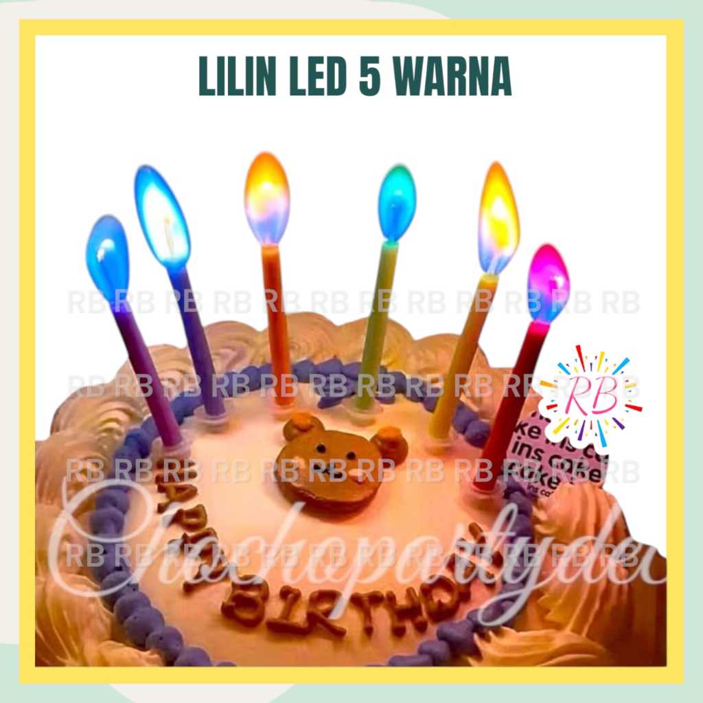 LILIN LED 5 WARNA / Lilin Api Warna Colored Flame