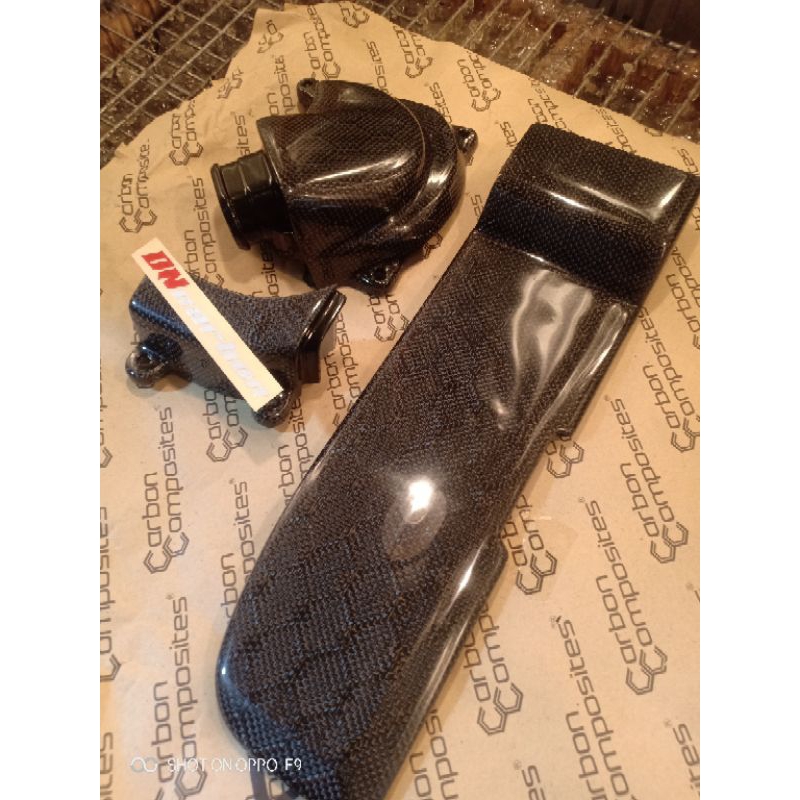 COVER CVT NOUVO CARBON KEVLAR HEXAGONAL ORI