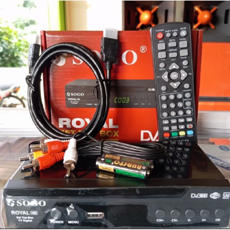 Set top box TV Digital Sogo / STB Sogo merah