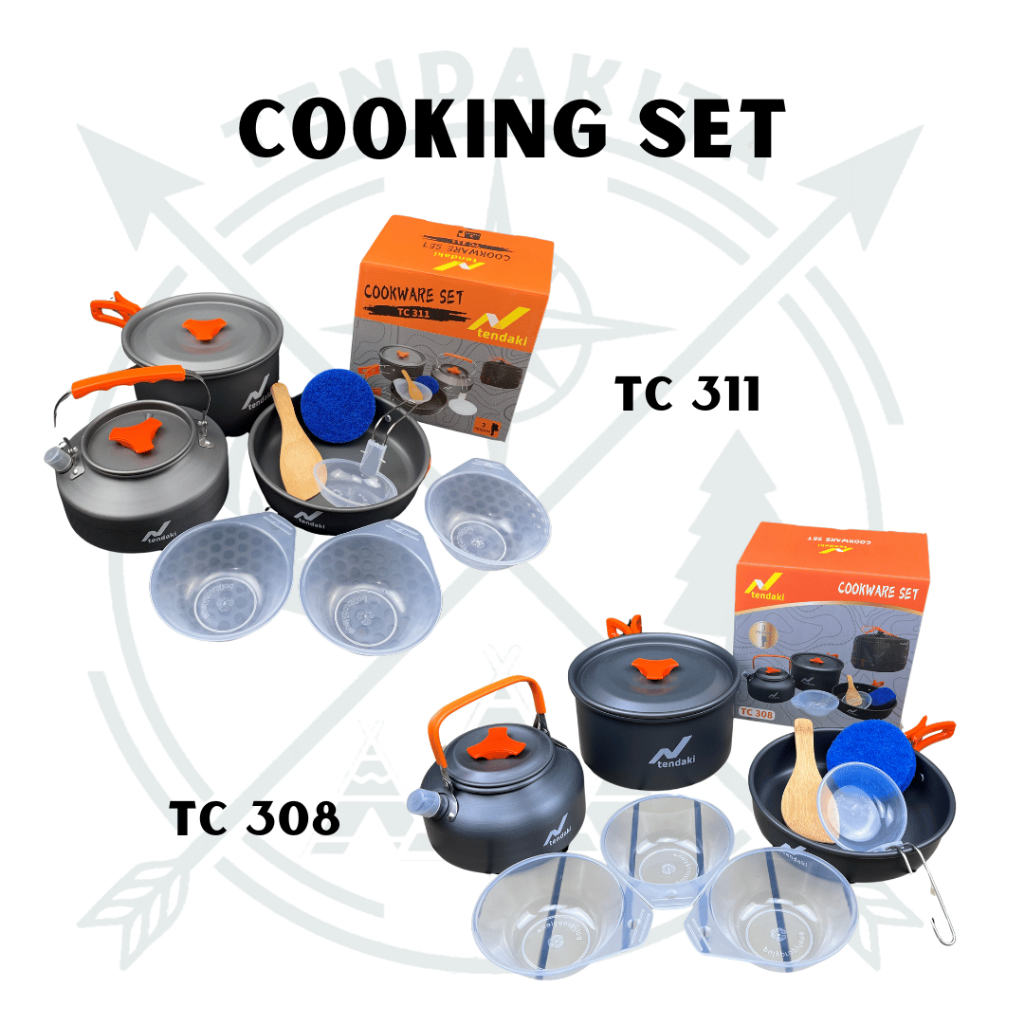 -COOKING SET TENDAKI TC311 | TC 308 | ALAT MASAK SET | NESTING | NESTING CAMPING | COOKING SET CAMPI