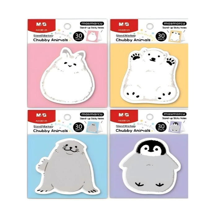 

M&G STAND STICKY NOTES CHUBBY ANIMALS YS-486/ AS33B125