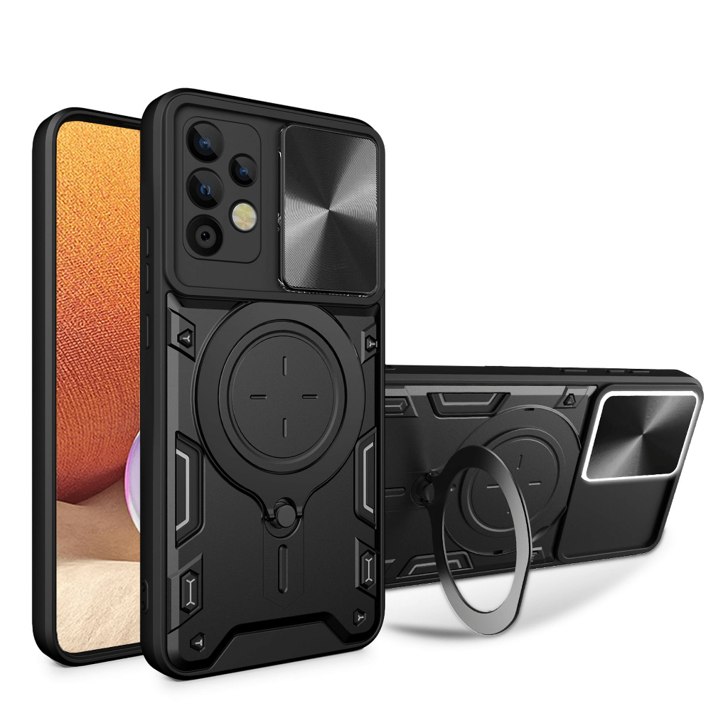 SAMSUNG GALAXY A32 4G 5G CASE MAGNETIC STANDING BULAT CAMERA COVER KICKSTAND (CASE PENUTUP KAMERA)