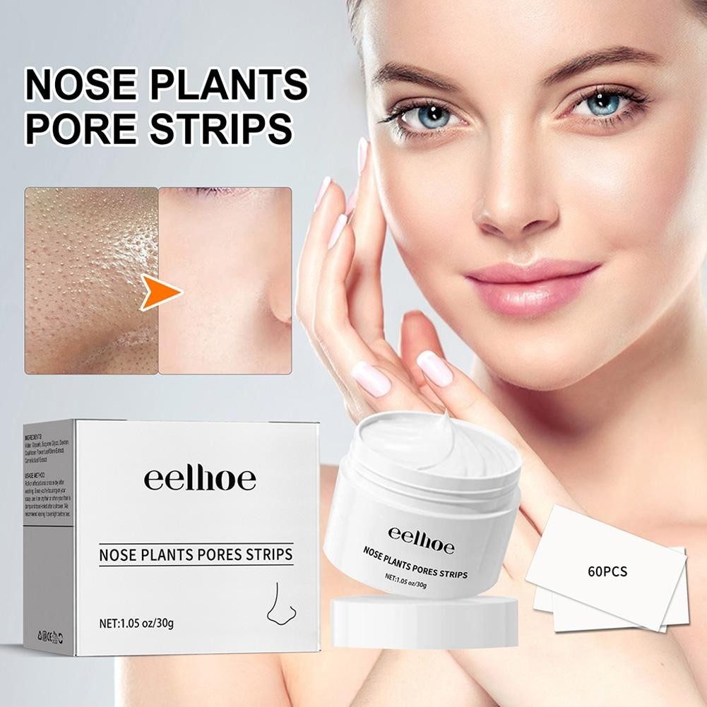 Masker Komedo Eelhoe Blackhead Remover Cream Krim - Nose Plants Pore Strips 30g