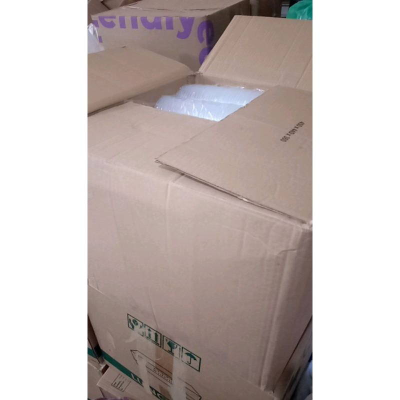 HP - Gelas Plastik Cup 18 Oz 9,5gr Datar POLOSAN Perkarton isi 1000pcs