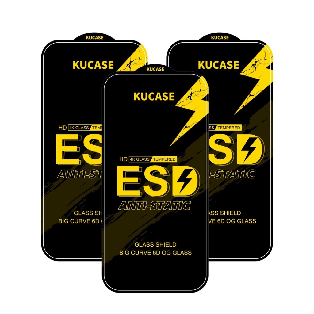 Tempered Glass ESD Kaca Anti Static Full Layar Antigores Oppo Reno 2 Oppo Reno 2F Oppo Reno 3 Oppo R