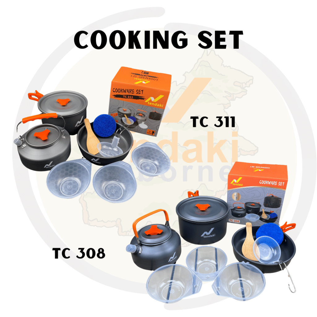 -COOKING SET TENDAKI TC 308 | TC311 | TC 200 | TC 300 | ALAT MASAK SET | NESTING | NESTING CAMPING |