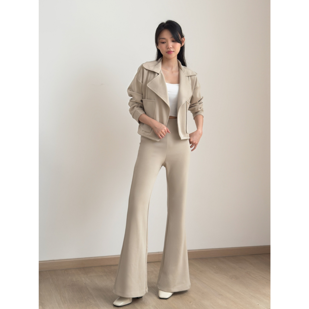 Kadaka B-0189 Celana Cutbray Highwaist Wanita Stretch