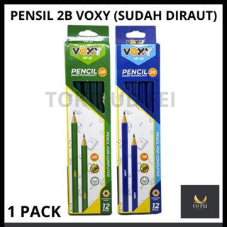 

(1 PACK= 12 PCS) Pensil 2B VOXY/ Pensil 2B VOXY VP-50/Pensil 2B VOXY VP-51/ Pensil 2B Hijau/ Pensil 2B Biru