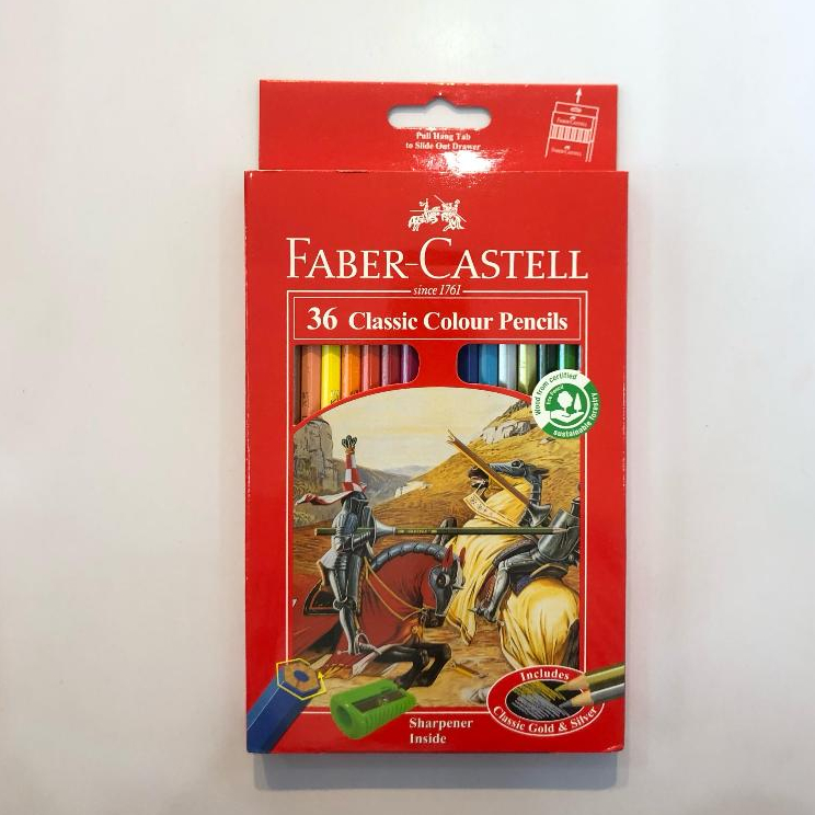 

PENSIL WARNA CLASSIC FABER CASTEL isi 36 WARNA