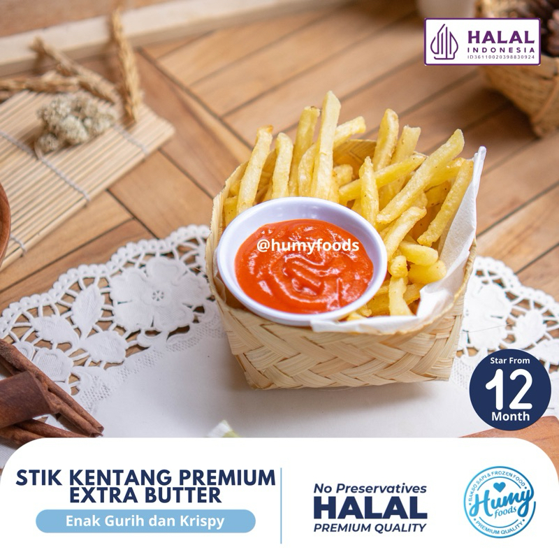 

STIK KENTANG EXTRA BUTTER COATED Halal tanpa pengawet