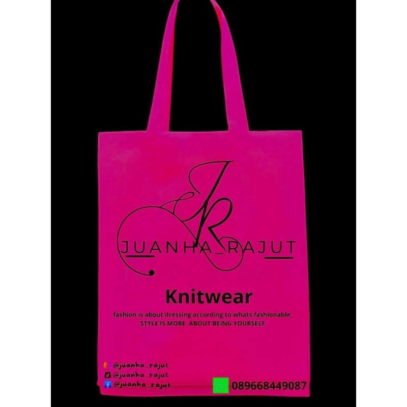 

tas sablon goodiebag ukuran 30x40x8 COSTUM