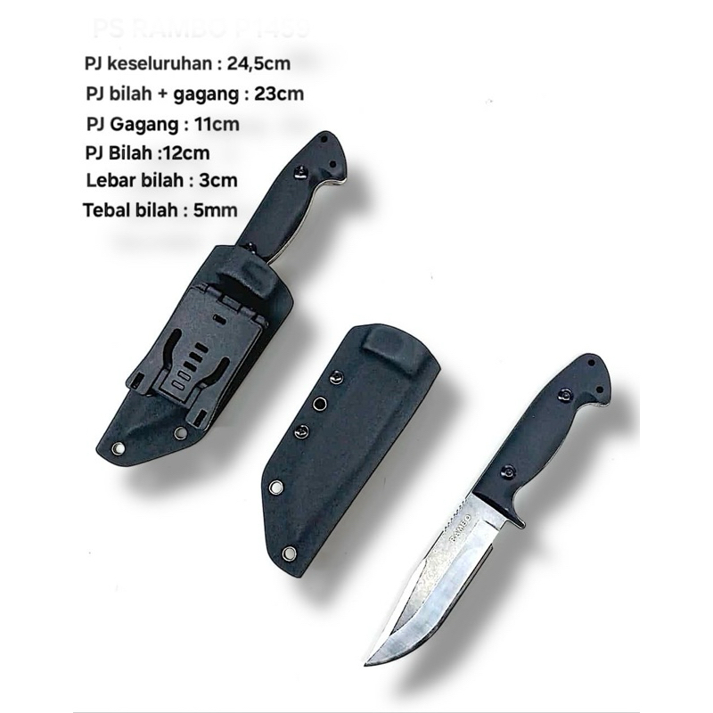 Pisau Survival P1459 Pisau +Sarung Kopel