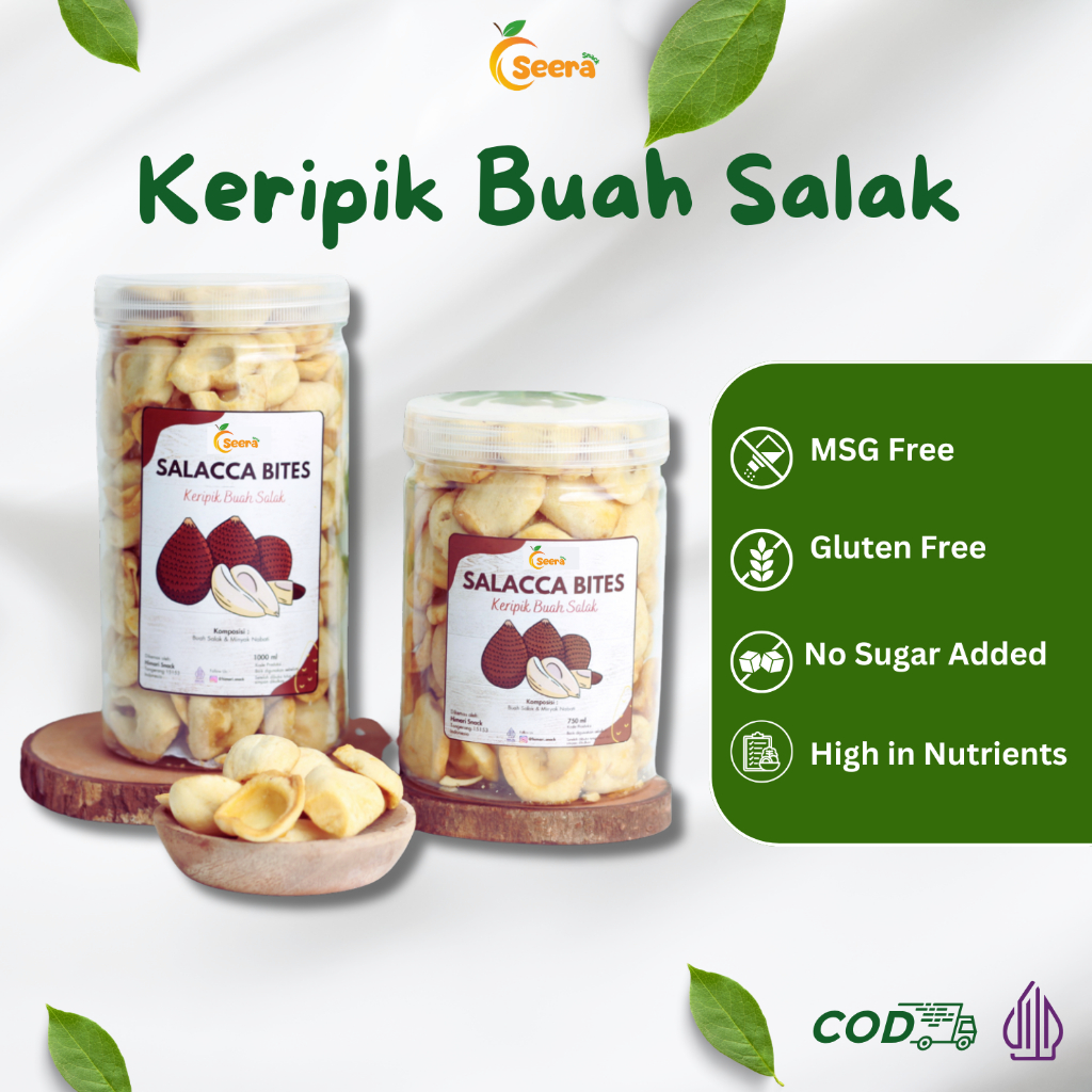 

Keripik Buah Salak Kering Cemilan Viral Sehat Halal Produk Lokal by Seera Snack