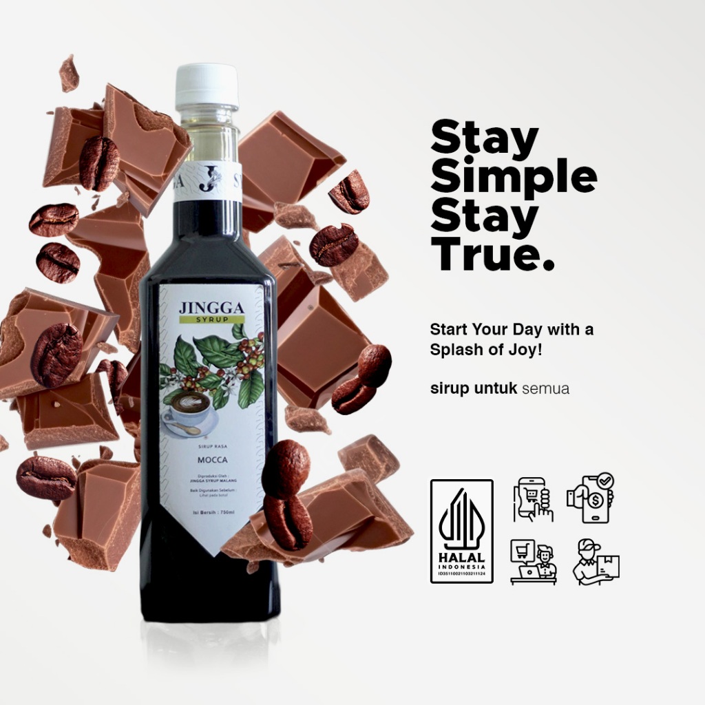 

JINGGA Mocha Syrup 750 ml - Sirup Flavor Moka Untuk Kopi Latte Mocktail