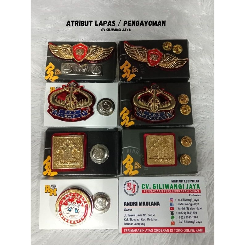 Atribut Lapas / Pin Lapas ( Pengayoman )