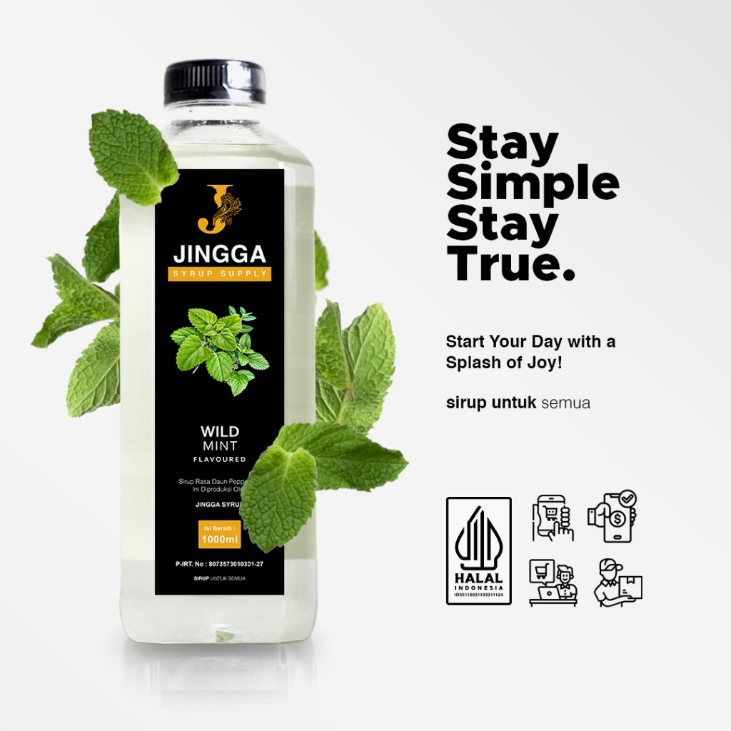 

JINGGA Wild Mint Syrup 1L - Sirup Wild Mint untuk Kopi, Mocktail dan Cocktail