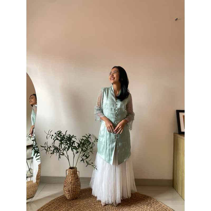 SarahDewanto Kebaya Shimmer Hijau