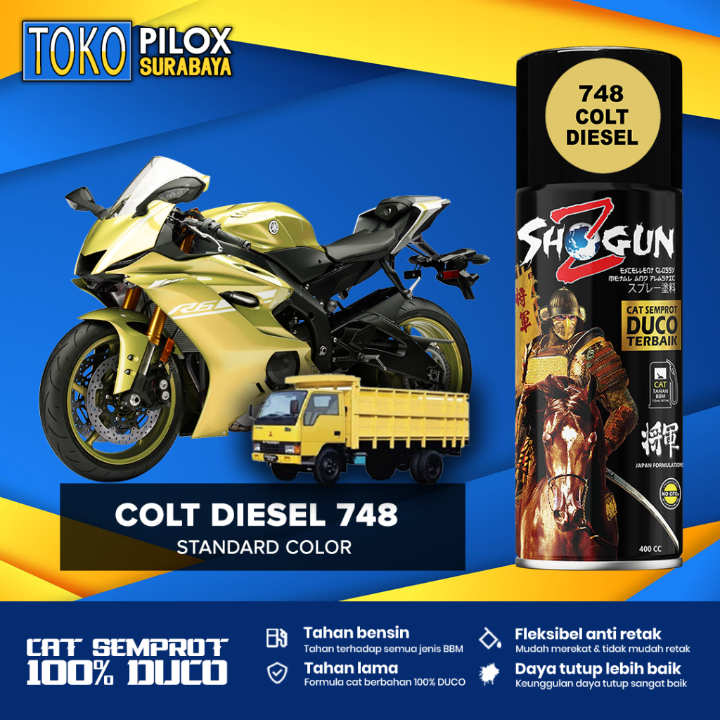 Cat Semprot Pilox Kuning Truk - Shogun Z Duco Colt Diesel 748