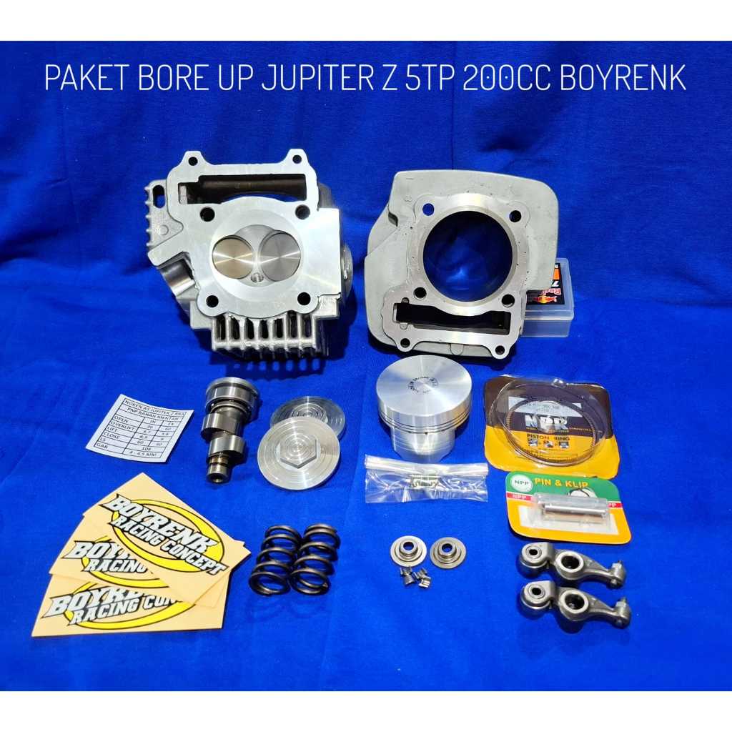 PAKET BORE UP JUPITER Z VEGA R NEW 5TN 5TP 200CC-BOYRENK
