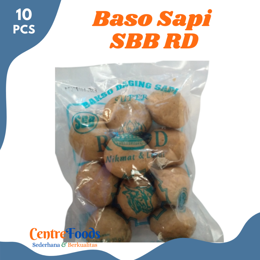 

BASO SAPI Super SBB RD - Bakso Daging Sapi Super SBB Fresh | 150gr - Isi 10 Pcs [ Harga Per BKS ]