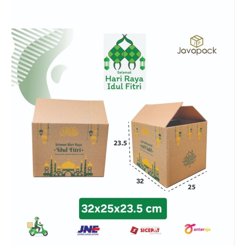 

Kardus Idul Fitri 32x25x23.5 cm / Kardus lebaran / Parcel