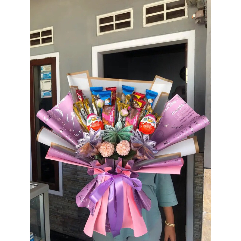 

bouquet snack dan uang