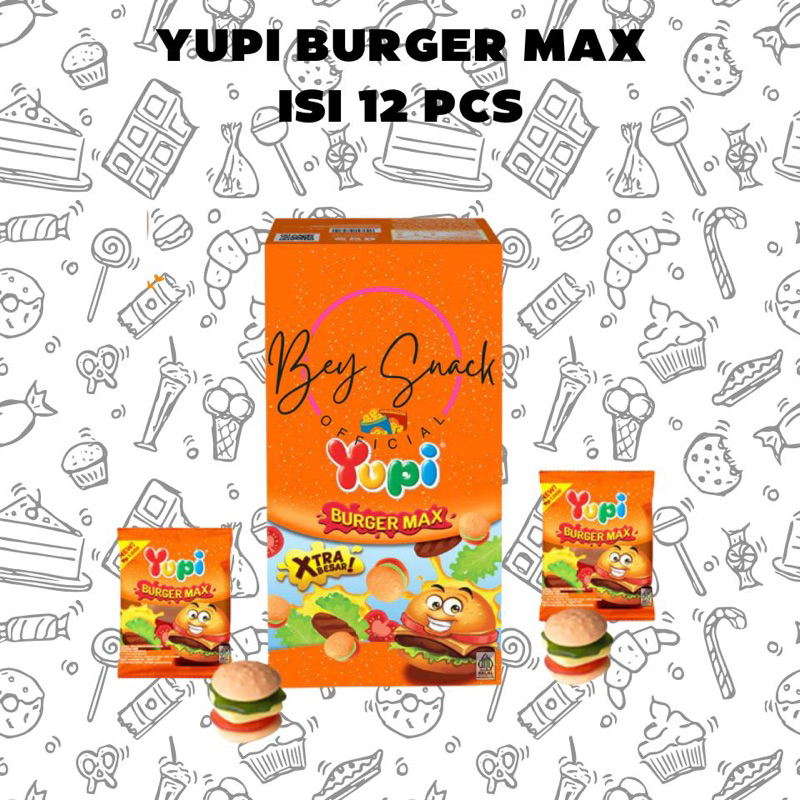 

YUPI BURGER MAX - 10 gr ( ISI 12 PCS) - BOX