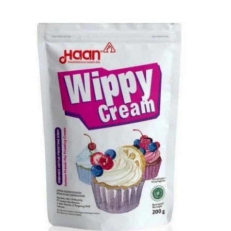 

haan wippy cream premiks untuk frosting krim 200 gram