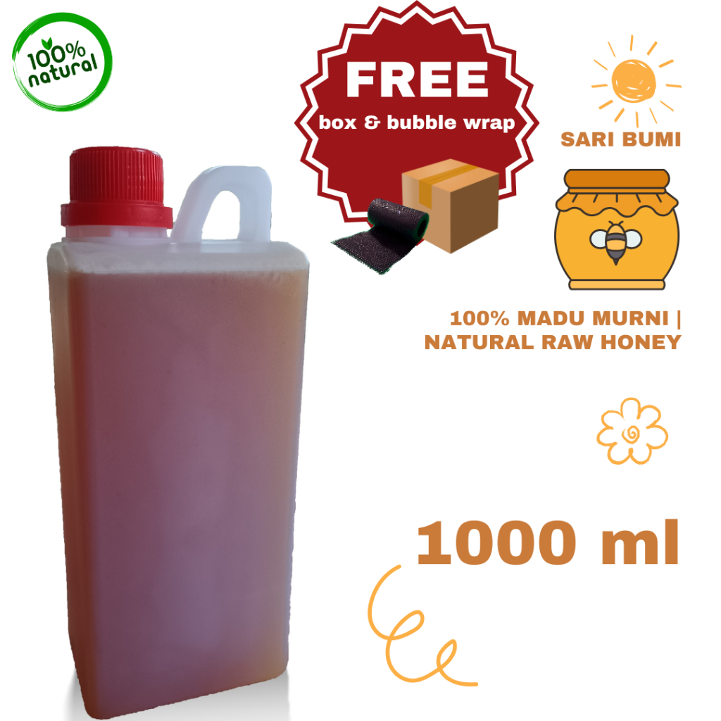 

Madu Murni | Raw Honey – 100% Asli, Organik & Higienis (1000ml/1liter)