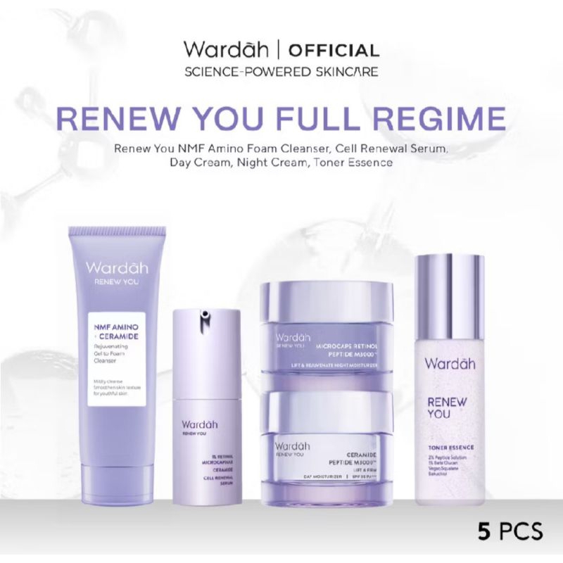 SET WARDAH RENEW YOU INTENSIVE SERUM / PAKET WARDAH RENEW YOU SERIES