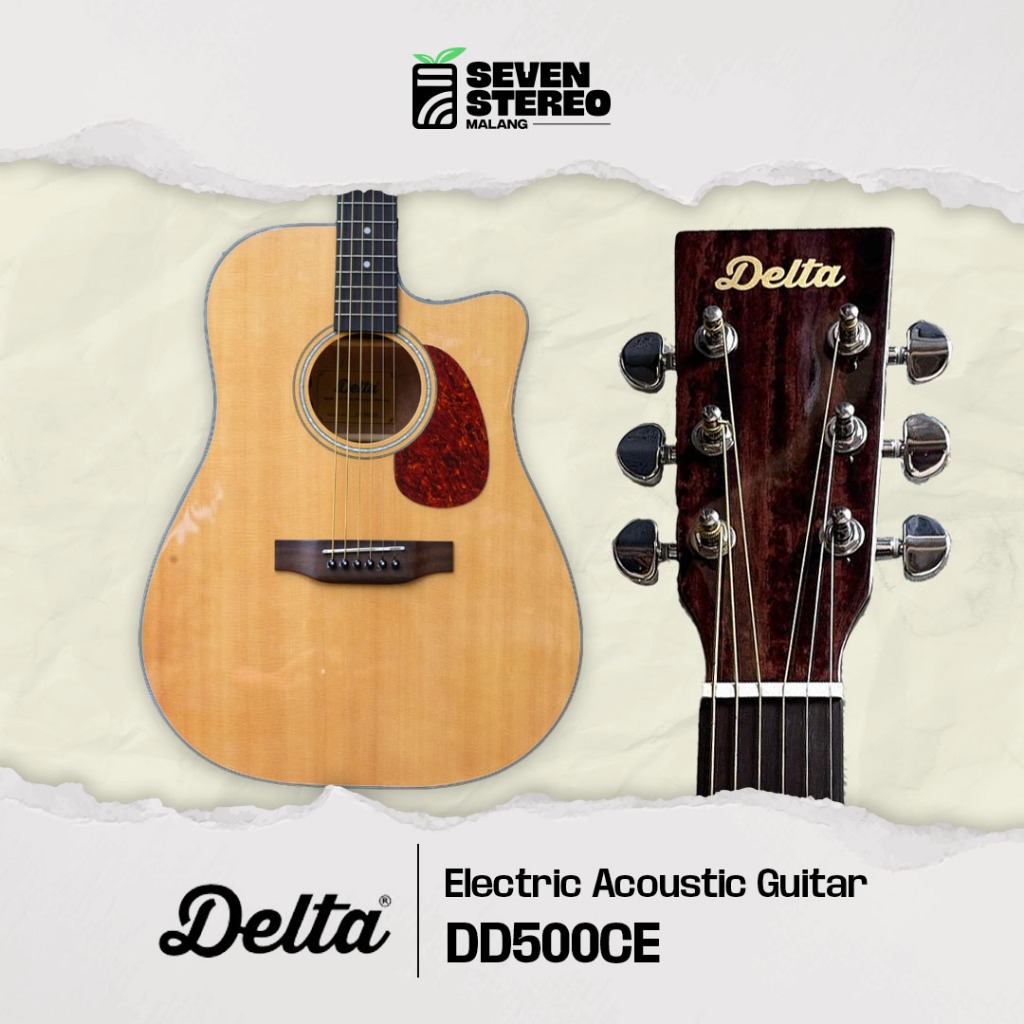 Delta DD500CE Top Solid Acoustic Electric Guitar