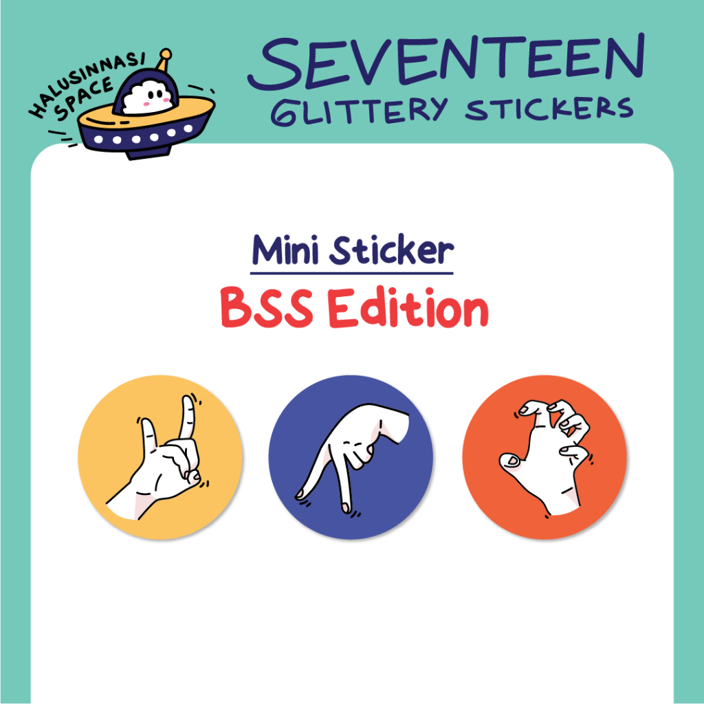 

BSS Mini Glittery Stickers [BSS Series by Halusinnasi Space]