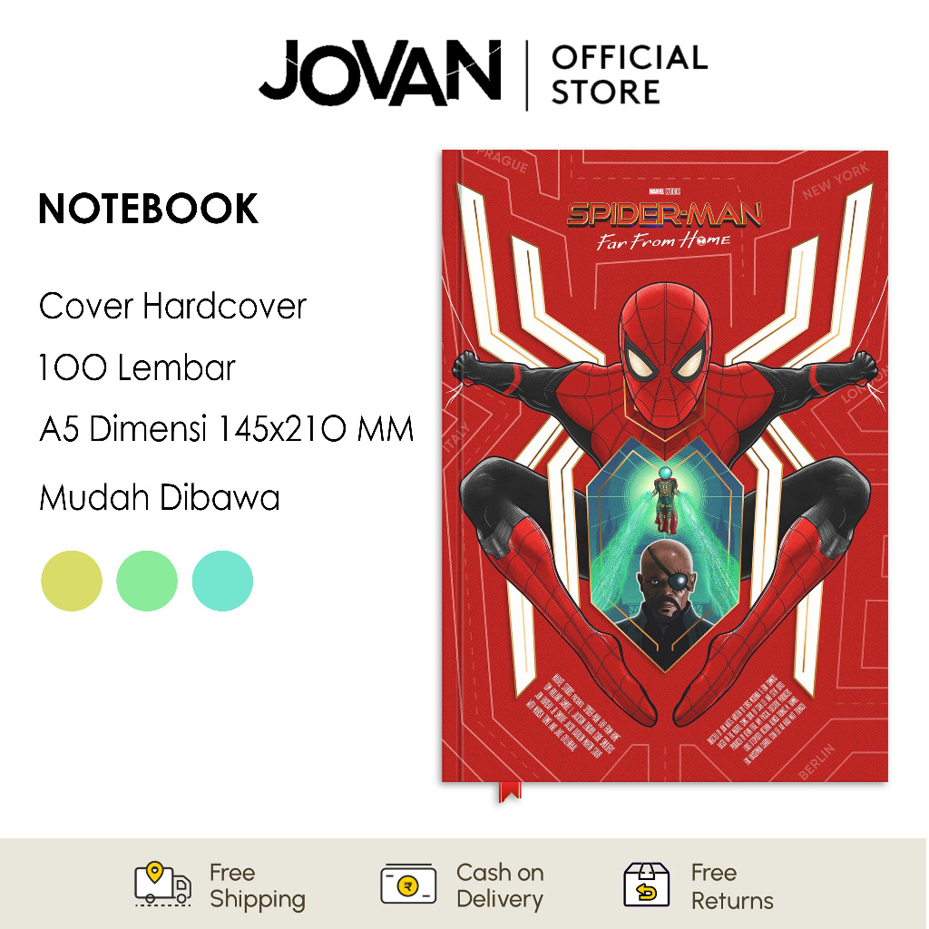 

Notebook Hardcover Custom Spider-Man 4 Buku Tulis Catatan Note Agenda Planner Jurnal Diary Notebook Anime