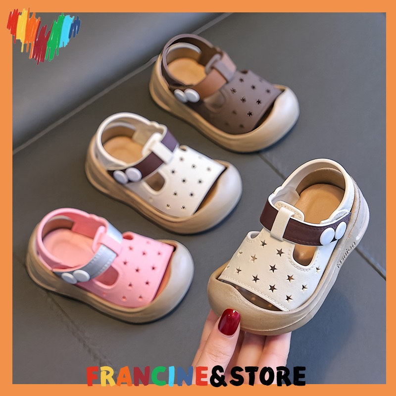 PROMO PUNCAK IMPORT Francin Store S144 Sepatu Sandal Anak Bayi Karet Jelly Import Sandal Anak Laki