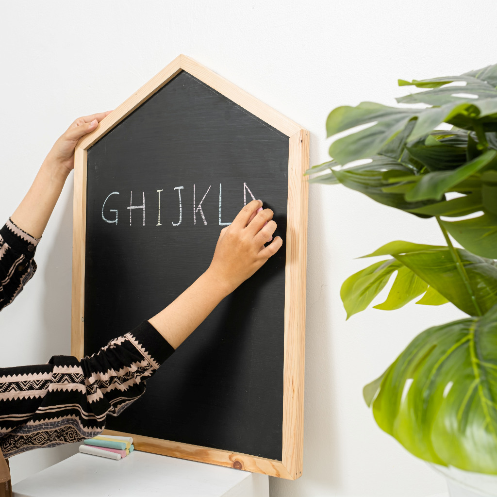 

Papan tulis anak | mainan edukasi | schoolhouse magnetic chalkboard [Medium]