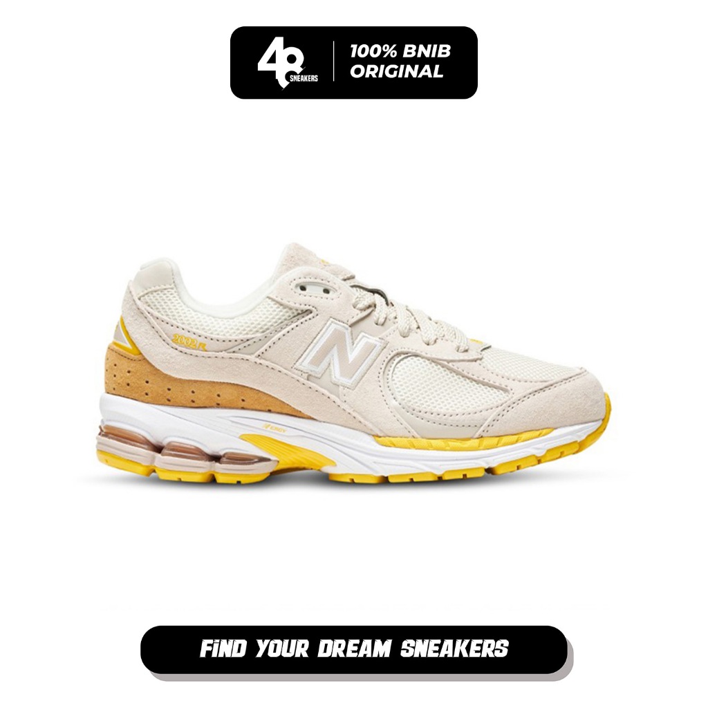 Sepatu Pria Sneakers NewBalance 2002R YELLOW  (M2002RFU) Original