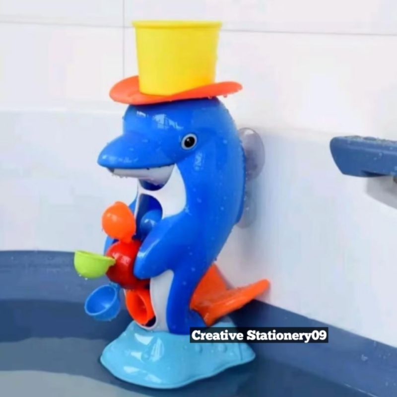 Mainan Mandi Anak Kincir Lumba-Lumba / Mainan Air Dolphin Putar MURAH