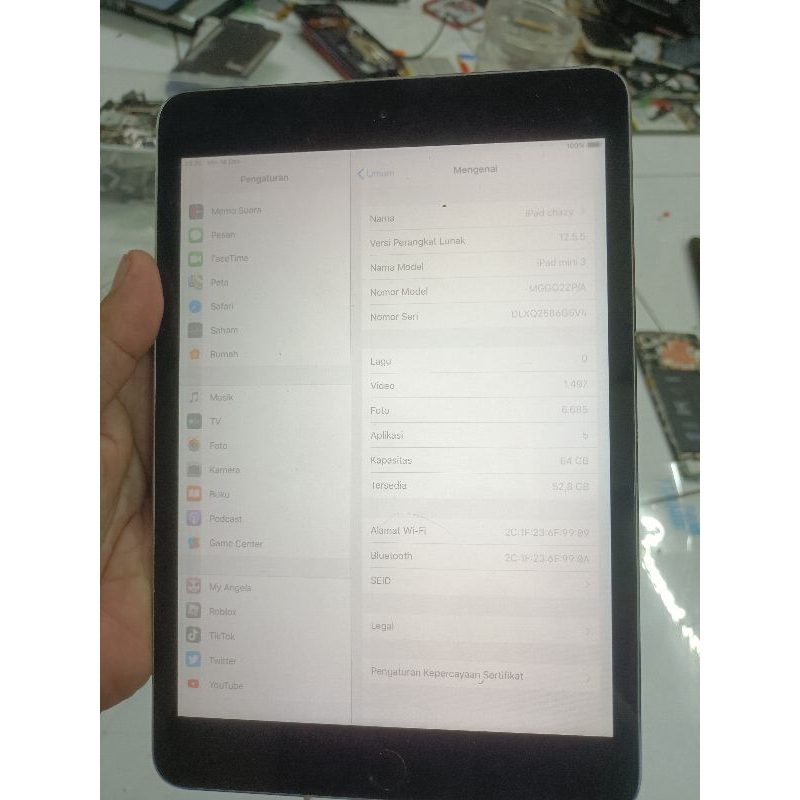 Ipad Mini 3 64gb Minus Lcd Saja