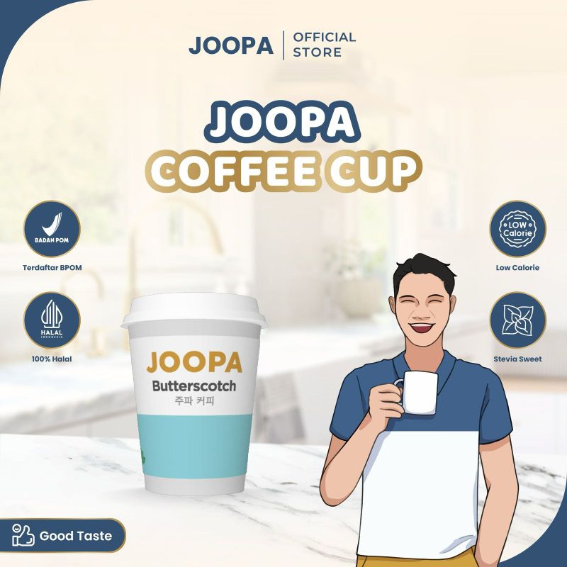 

Joopa | Low Calorie with Stevia Instant Coffee rasa Butterscotch latte