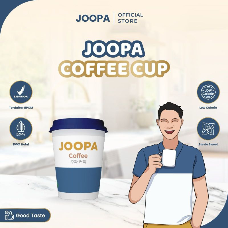 

Joopa | Low Calorie with stevia instant coffee rasa Cappuccino
