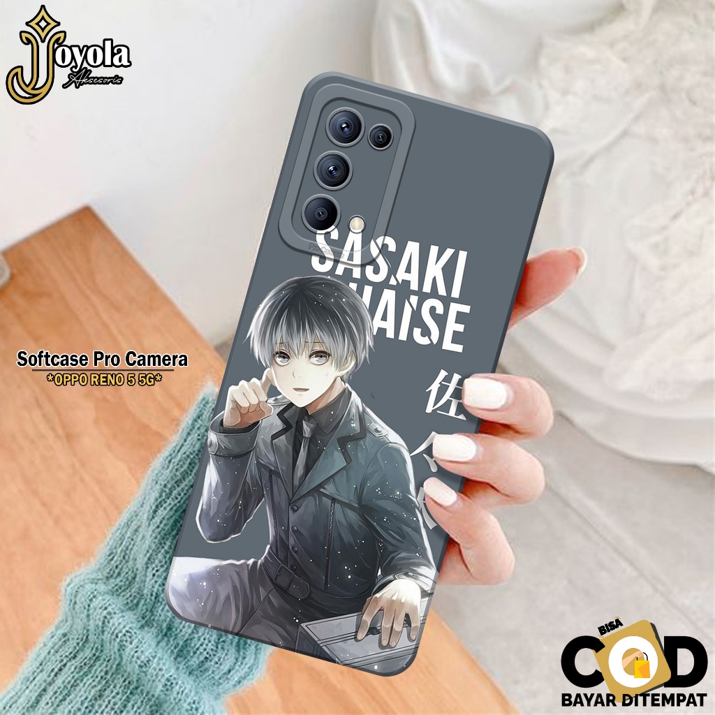 JOYOLA Case OPPO RENO 5 5G - Fashion Case Anime - Softcase OPPO RENO 5 5G - Pro Camera - Casing OPPO