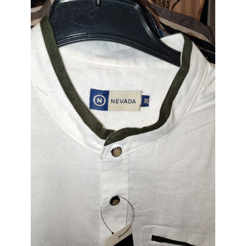 Koko pria nevada /koko pria linen/koko pria bahan tebal kekinian/koko pria ternyaman/koko pria terny