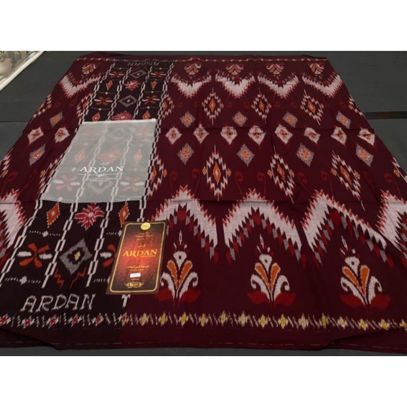 Sarung ARDAN RED GOYOR FIBER GOLD By Ketjubung