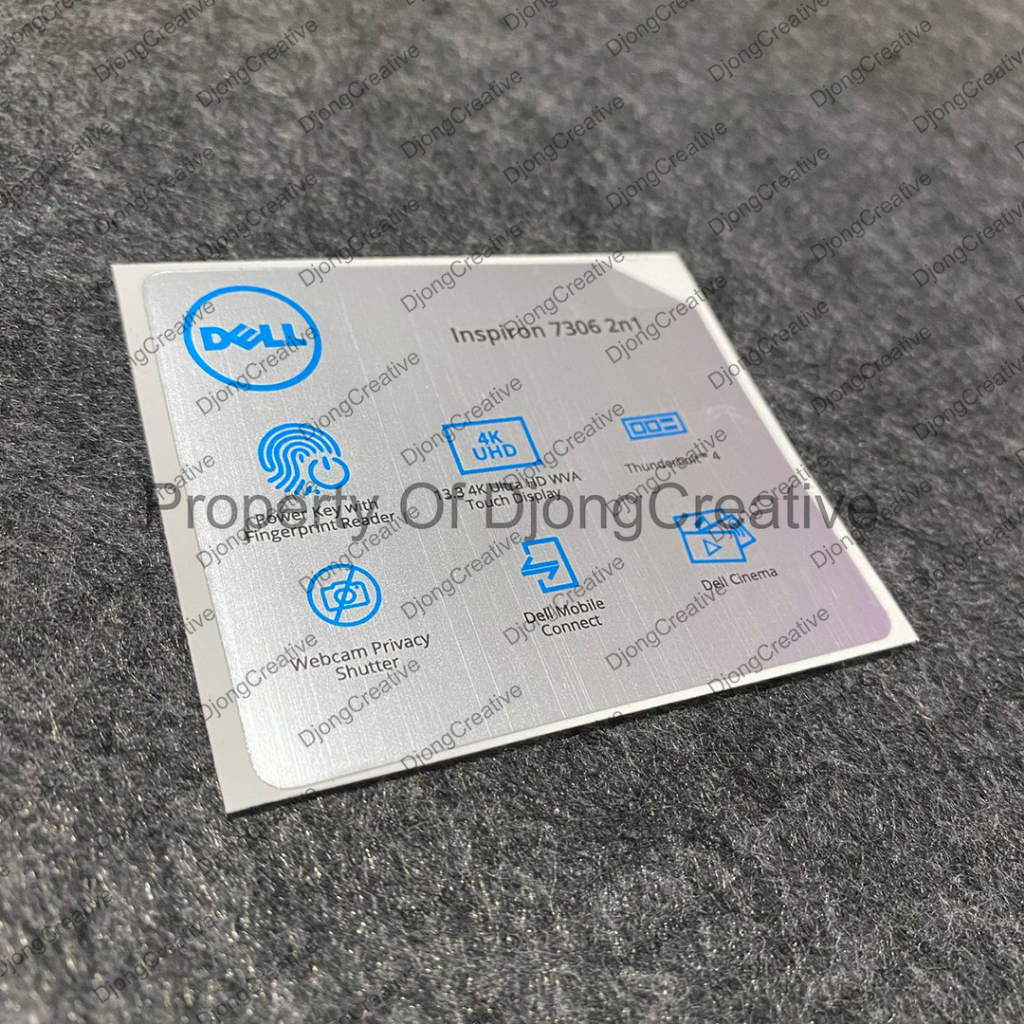 Stiker Spesifikasi Laptop Dell Inspiron 7306 2 in 1