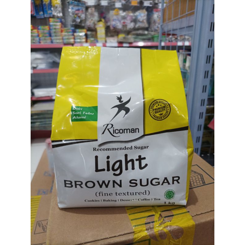 

Ricoman Light Brown Sugar Fine Textured 1 Kg