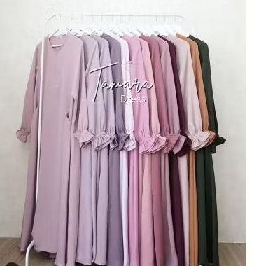 Izma Hijab Gallery Tamara Dress Polos Gamis Wanita
