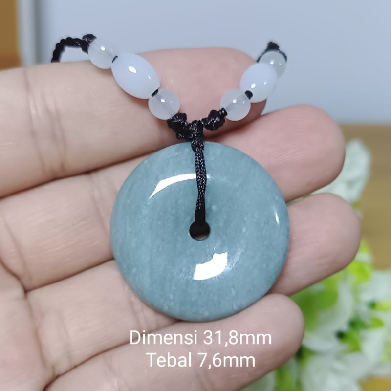 Giok Donat Sertifikat Type A Burma Jade Asli